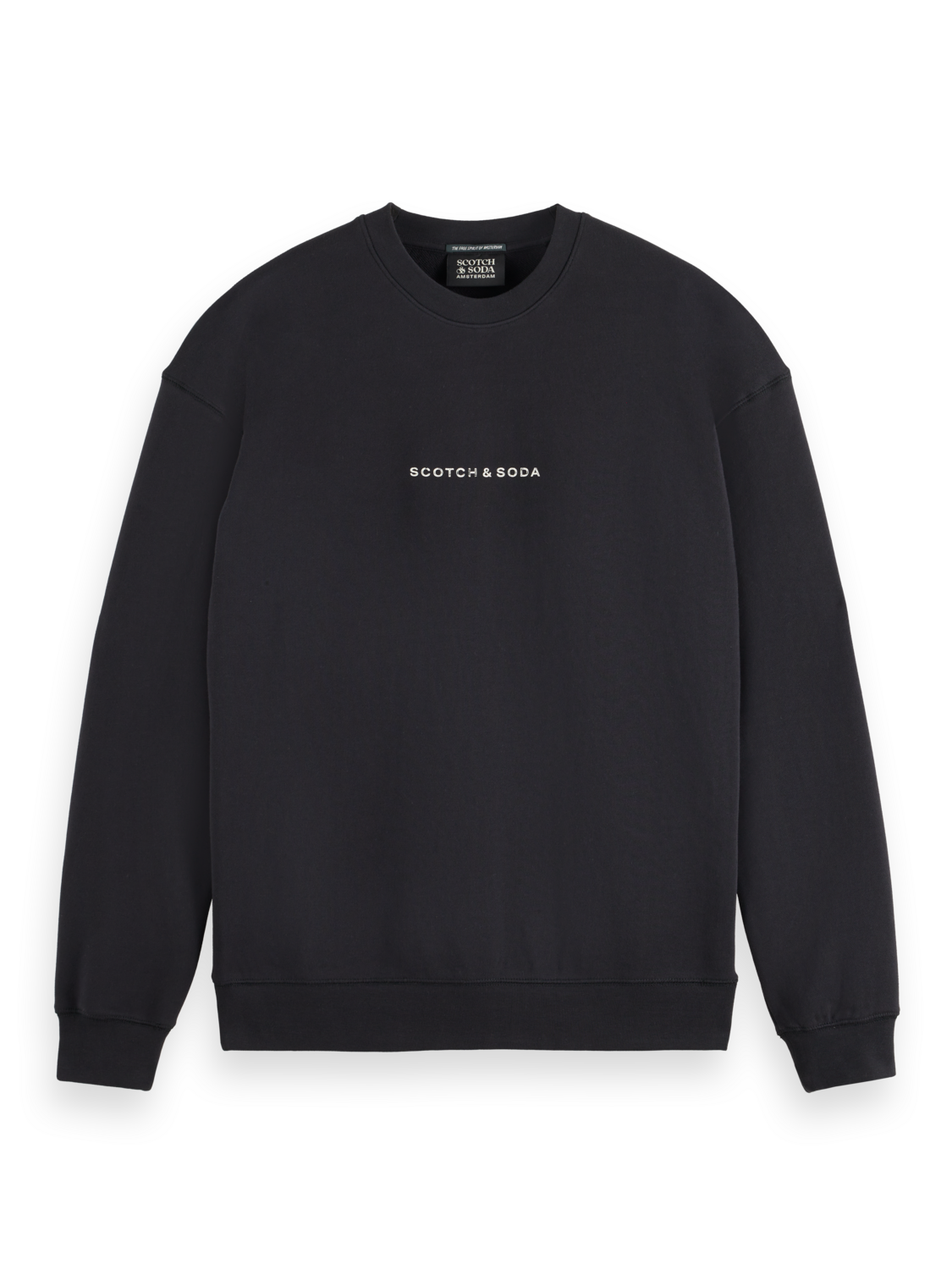 Essentials LOGO FRONT CHEST SWEATSHIRT - BLACK