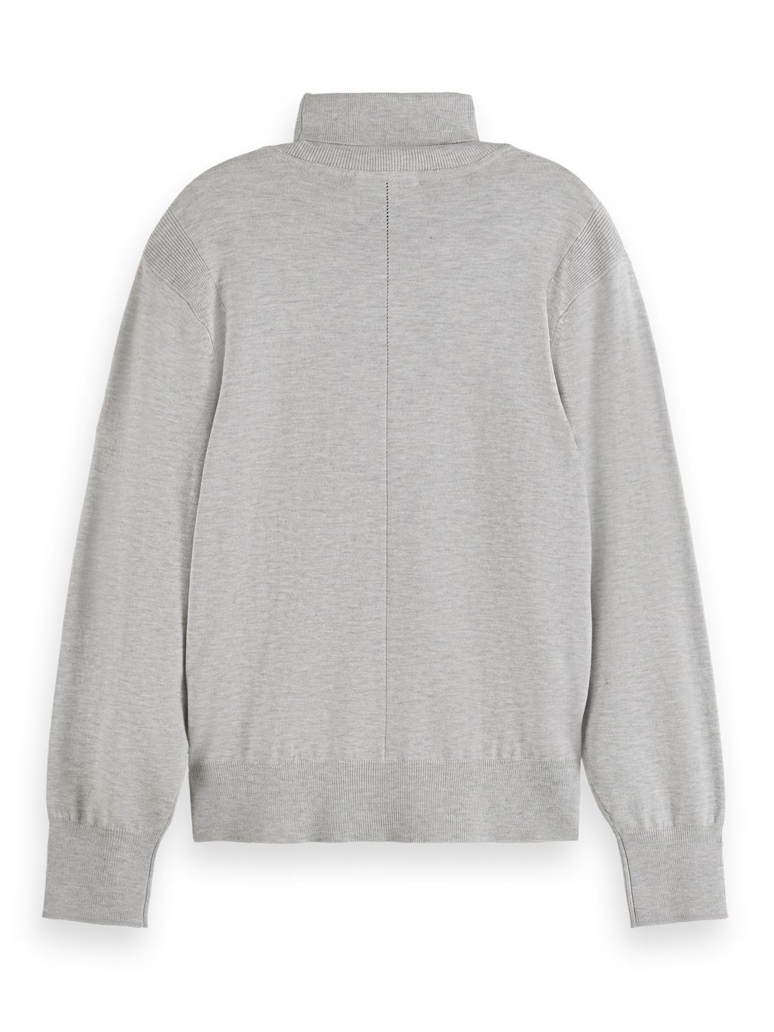 Essentials Roll Neck Pullover - LIGHT GREY MELANGE