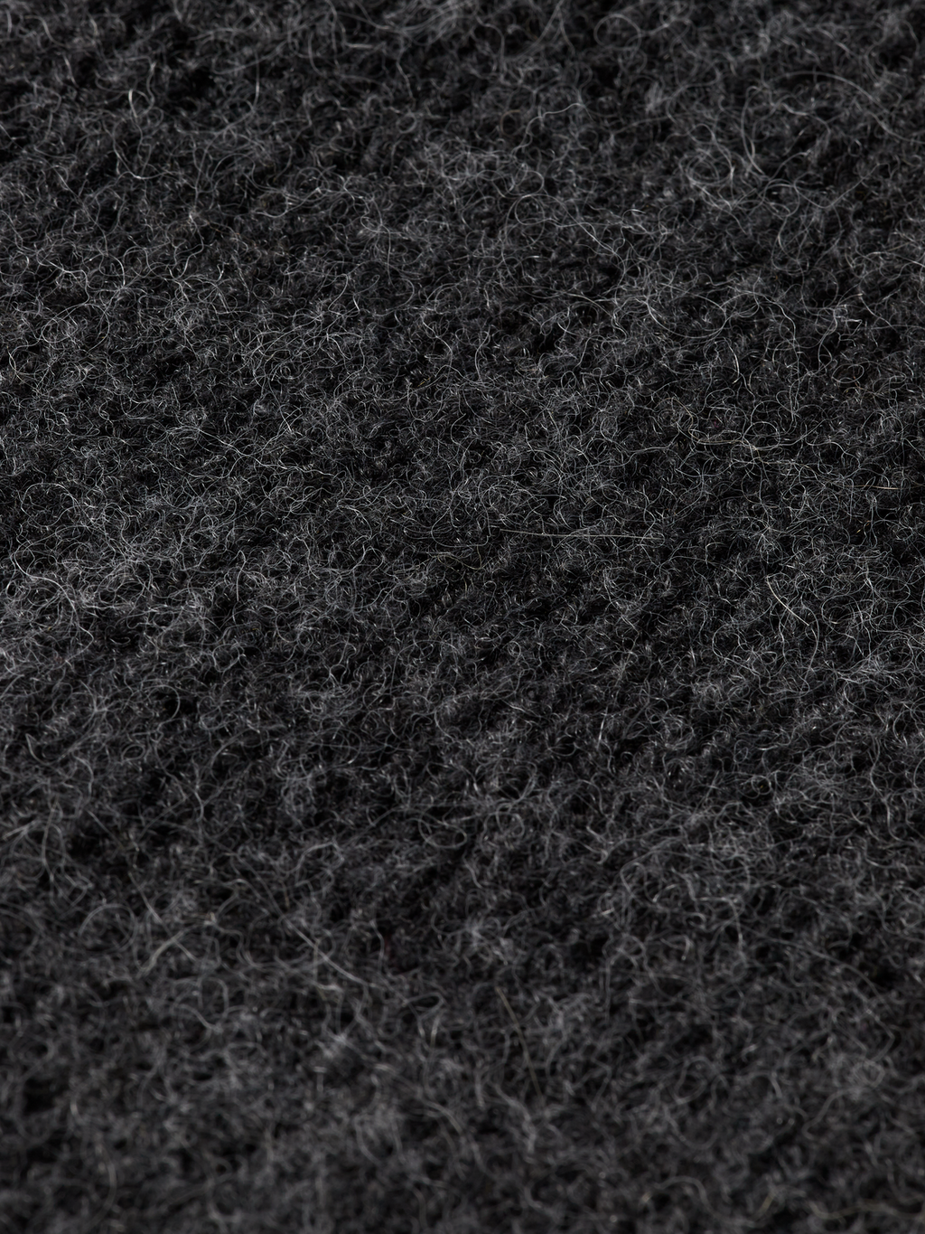 Essentials fuzzy relaxed cardigan - CHARCOAL MELANGE