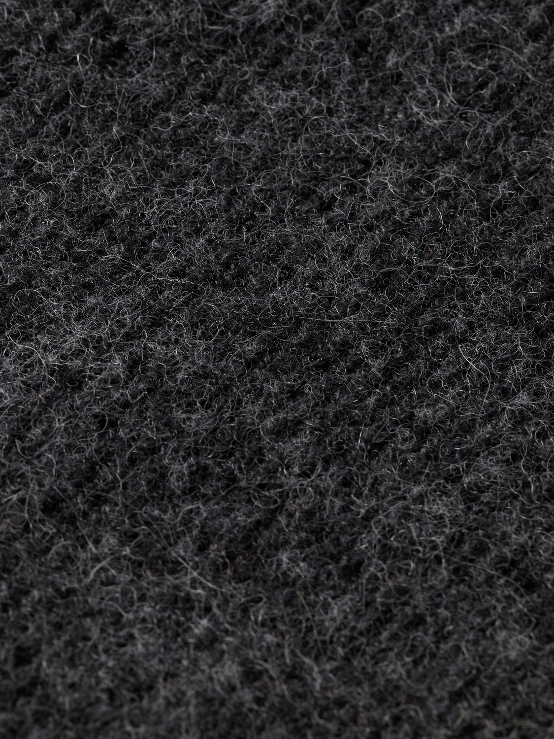Essentials fuzzy relaxed cardigan - CHARCOAL MELANGE