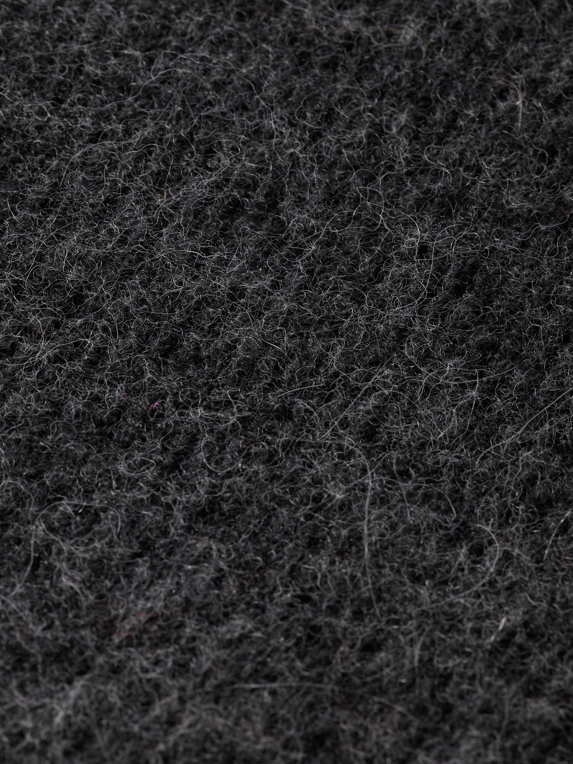 Essentials fuzzy crewneck pullover - CHARCOAL MELANGE