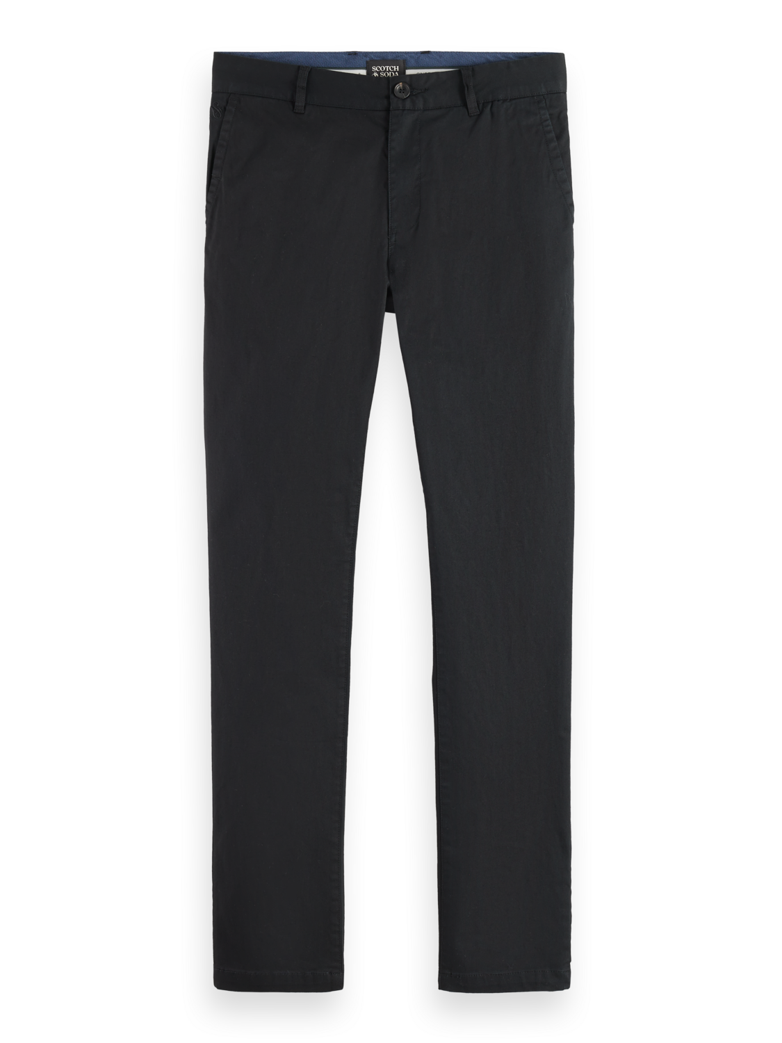 Essentials MOTT STRETCH COTTON CHINO - BLACK