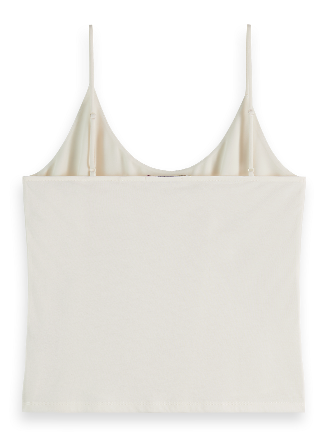 Essentials JERSEY WOVEN TANK - OFF WHITE