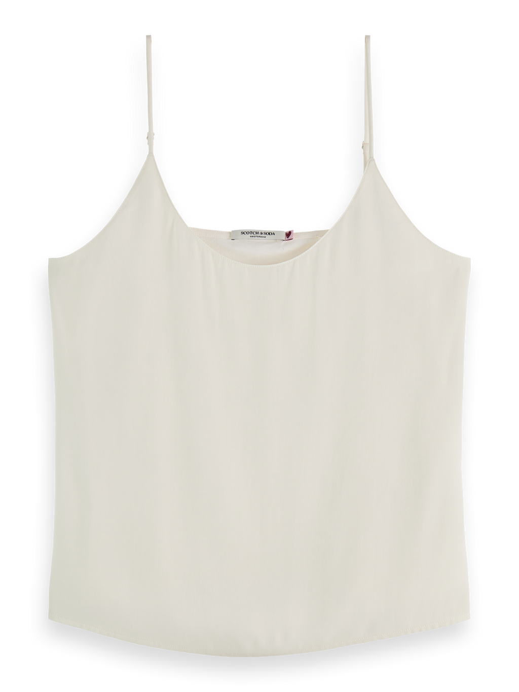 Essentials JERSEY WOVEN TANK - OFF WHITE