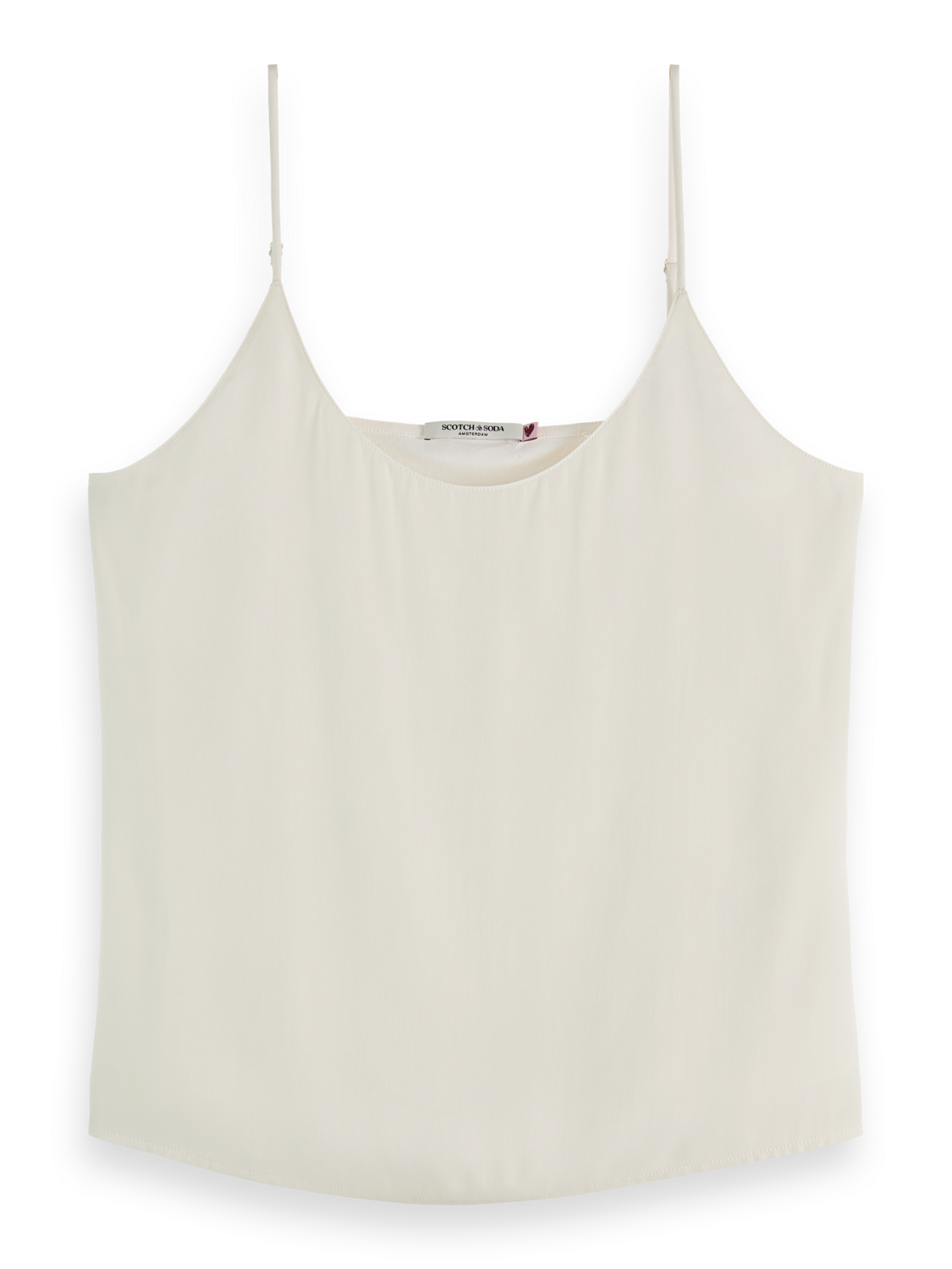 Essentials JERSEY WOVEN TANK - OFF WHITE