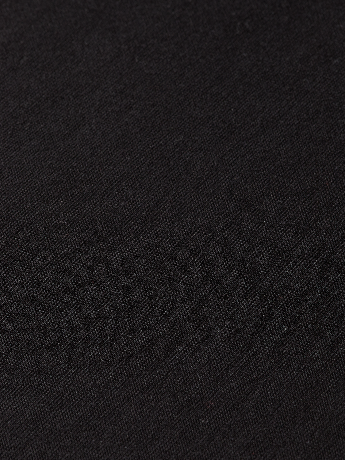 Essentials roll up neck long sleeve top - BLACK