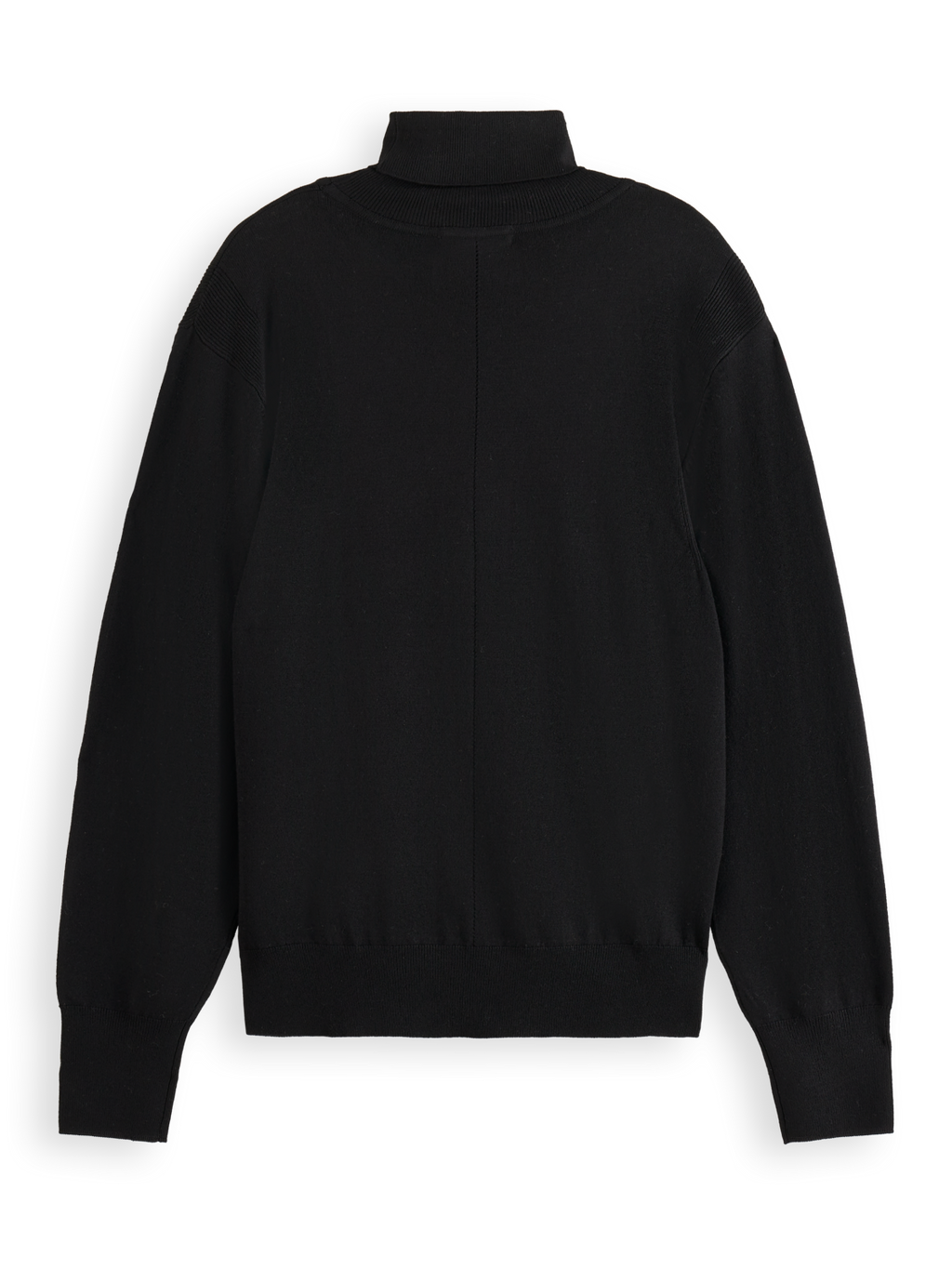 Essentials Roll Neck Pullover - BLACK