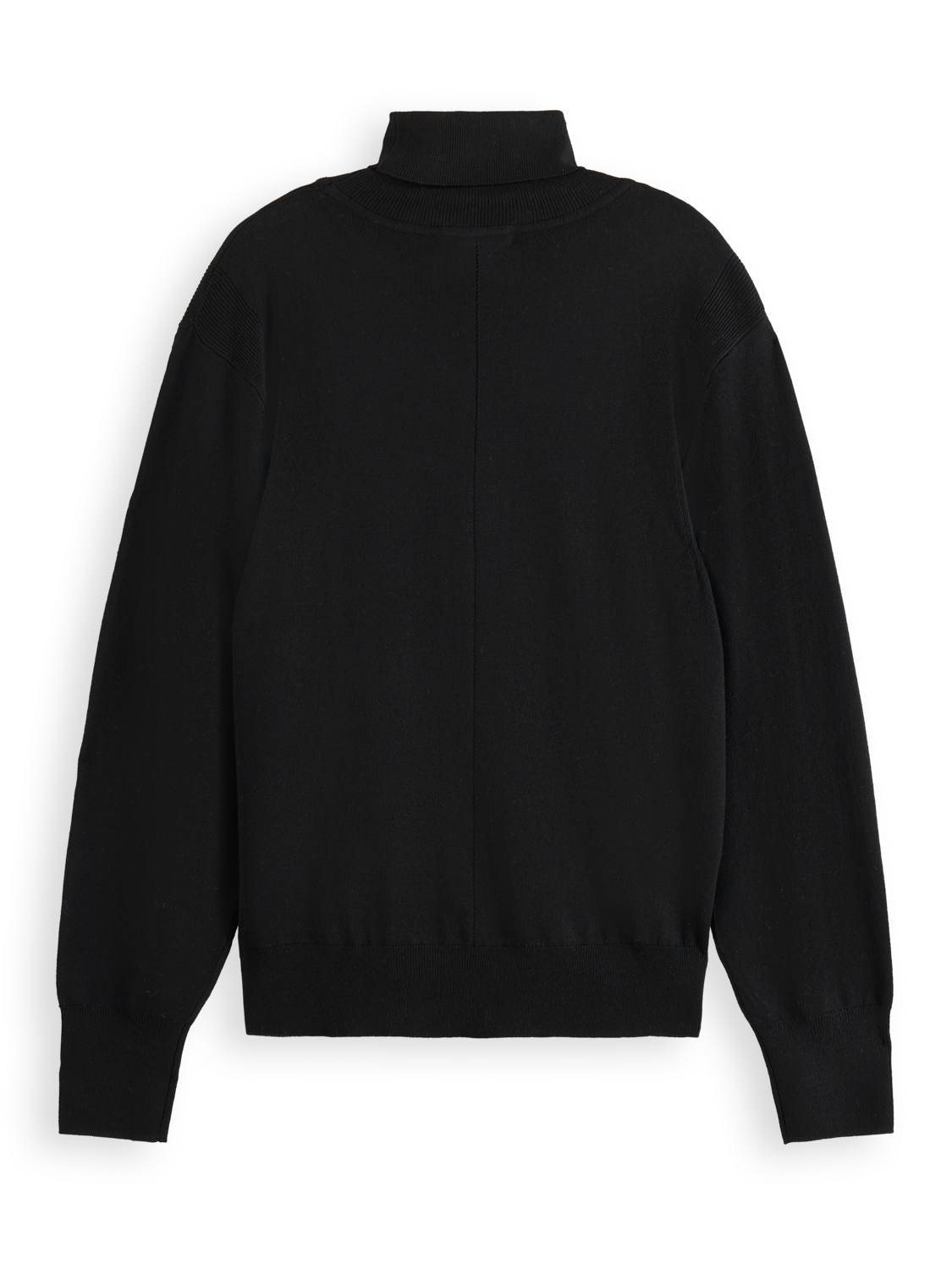 Essentials Roll Neck Pullover - BLACK