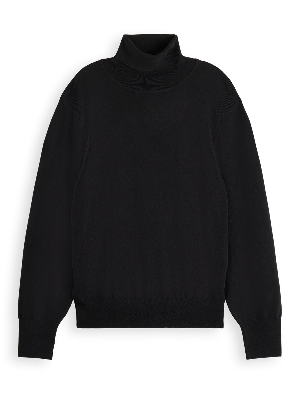 Essentials Roll Neck Pullover - BLACK