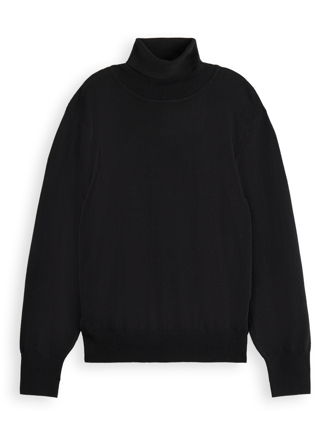 Essentials Roll Neck Pullover - BLACK