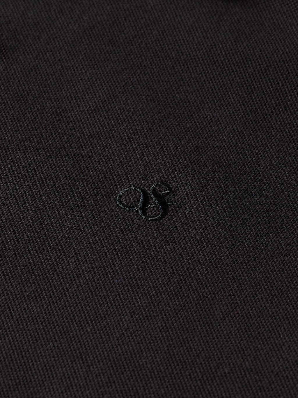 Essentials LOGO PIQUE POLO - BLACK