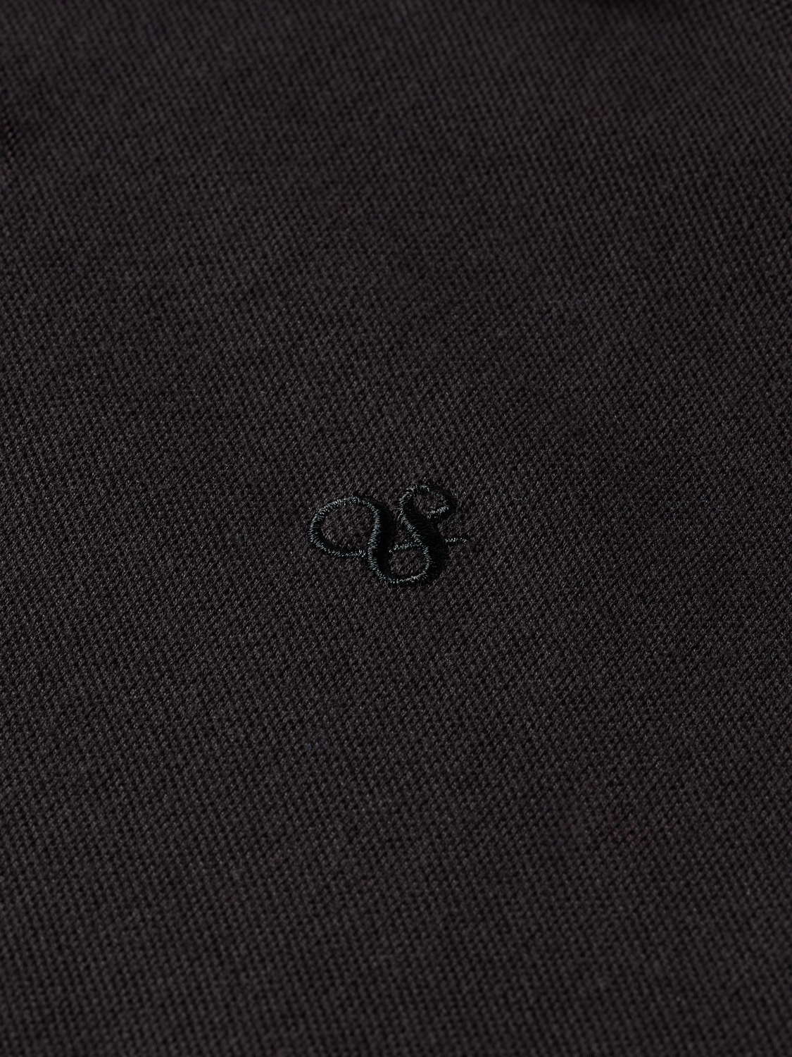 Essentials LOGO PIQUE POLO - BLACK