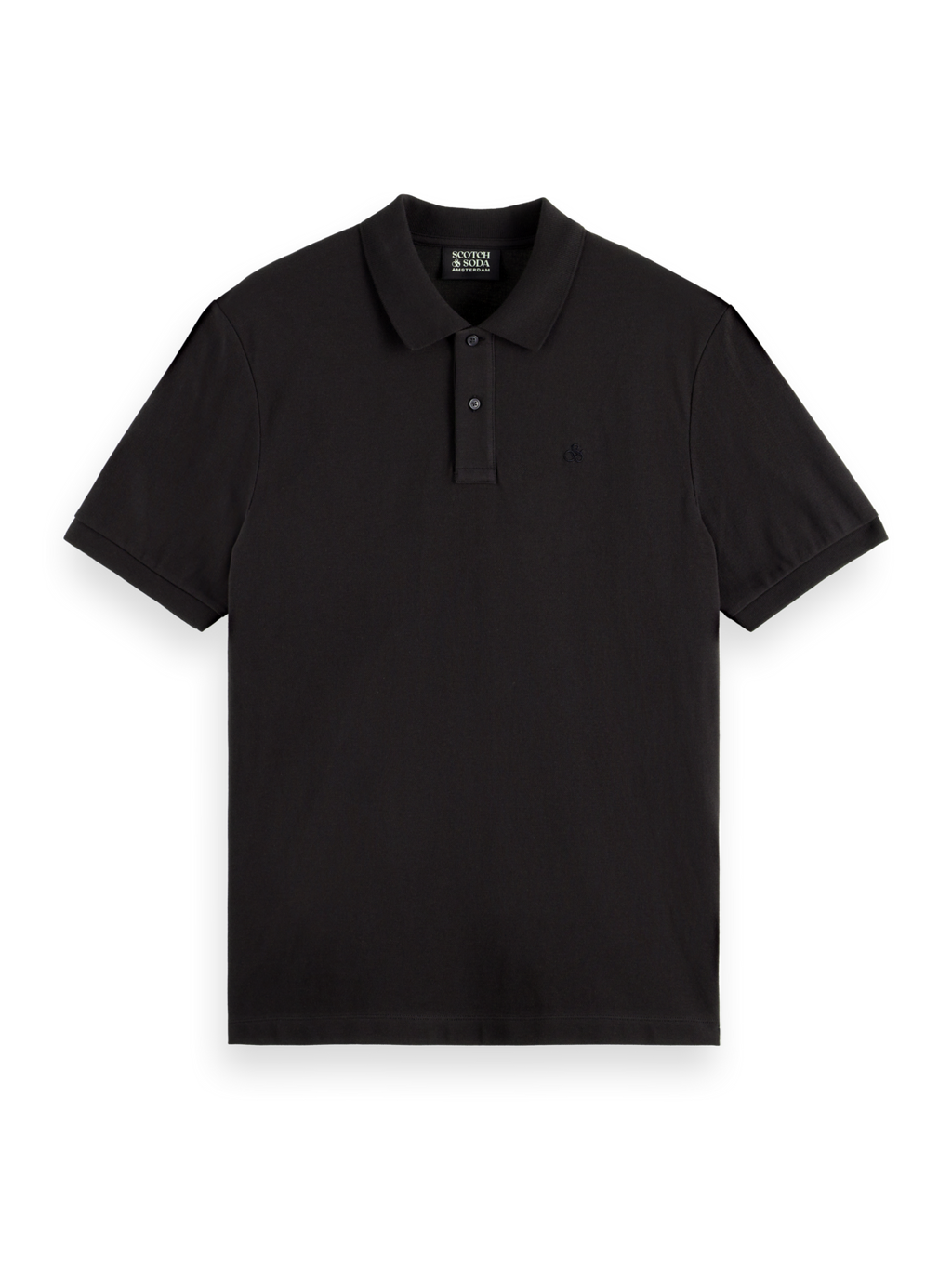 Essentials LOGO PIQUE POLO - BLACK