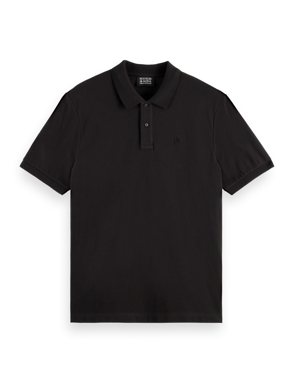 Essentials LOGO PIQUE POLO - BLACK
