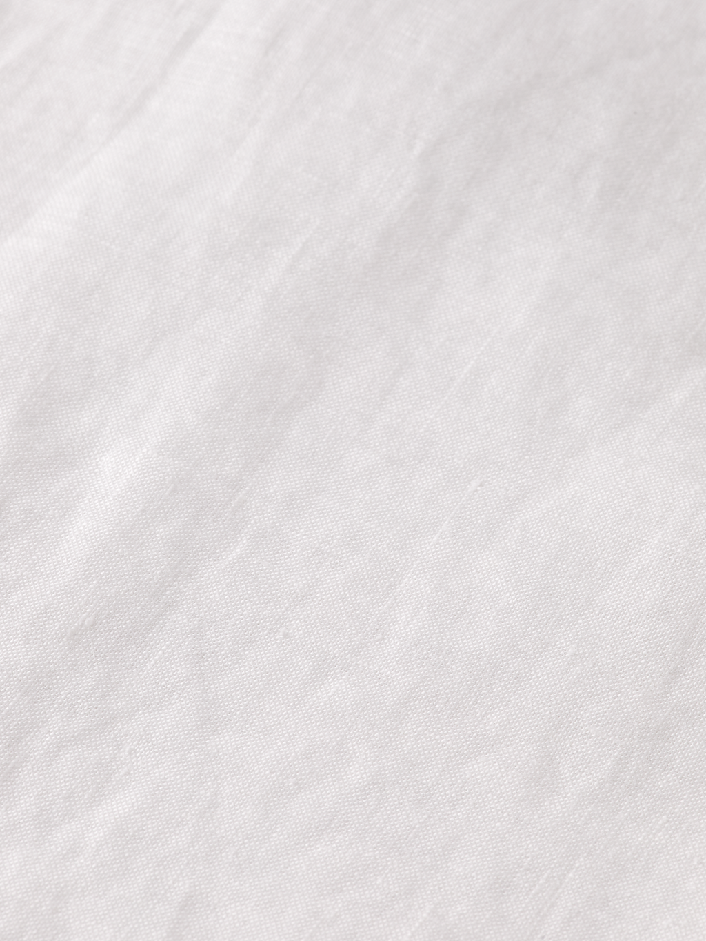 Essentials Collarless Linen Shirt - OFF WHITE
