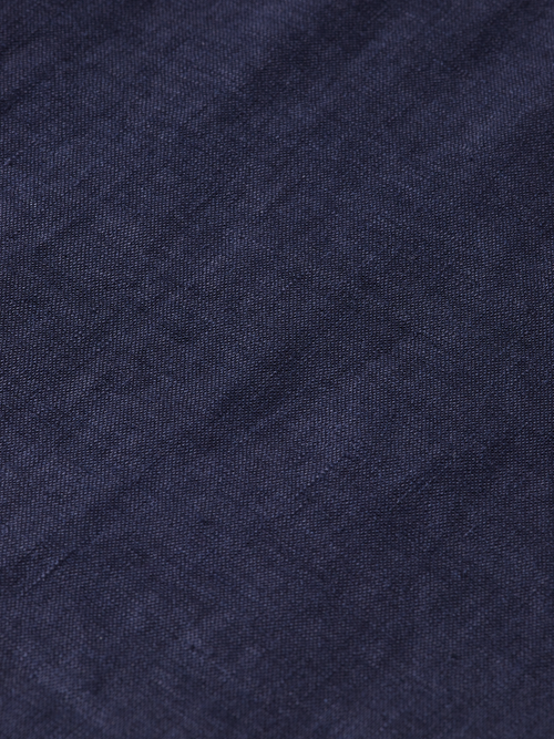 CORE - LINEN SHIRT LS STAND UP COLLAR