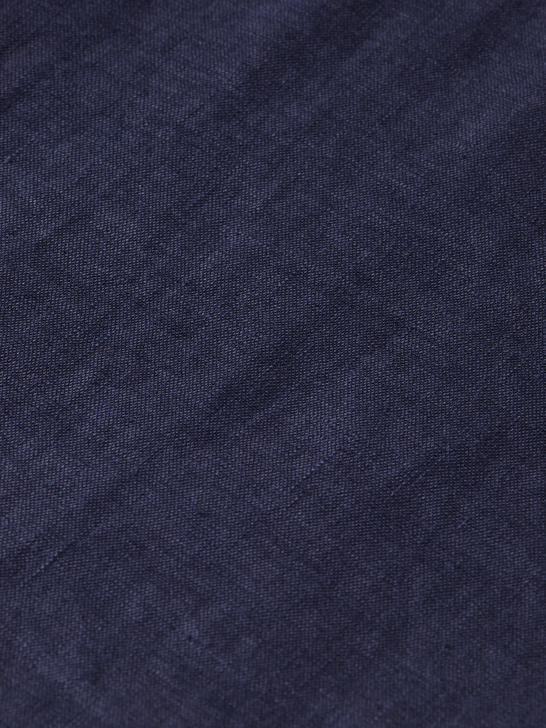 Essentials Collarless Linen Shirt - NIGHT