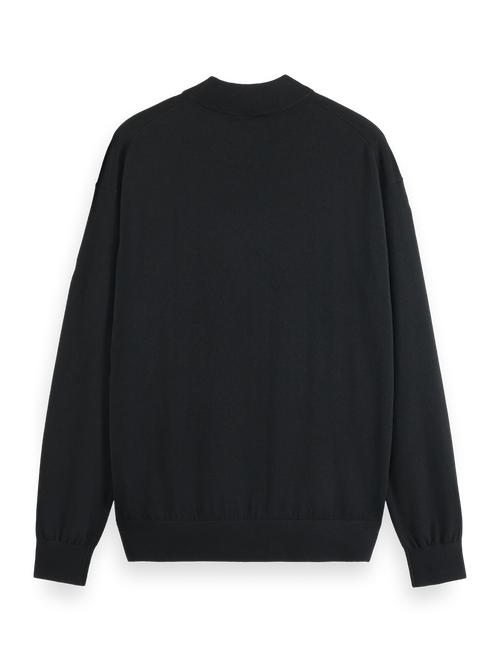 Essential - Relaxed fit wool blend mock neck sweater