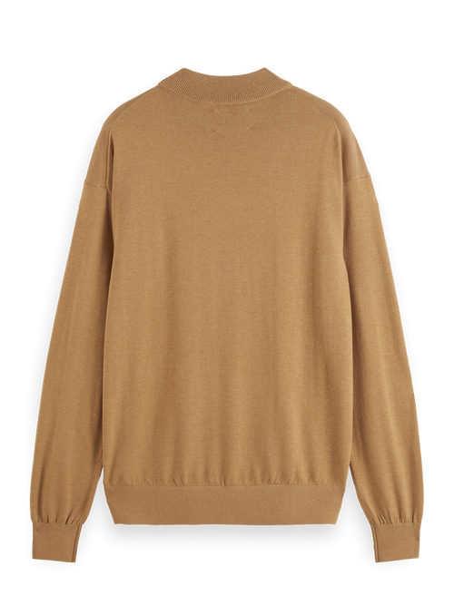 Essential - Relaxed fit wool blend mock neck sweater