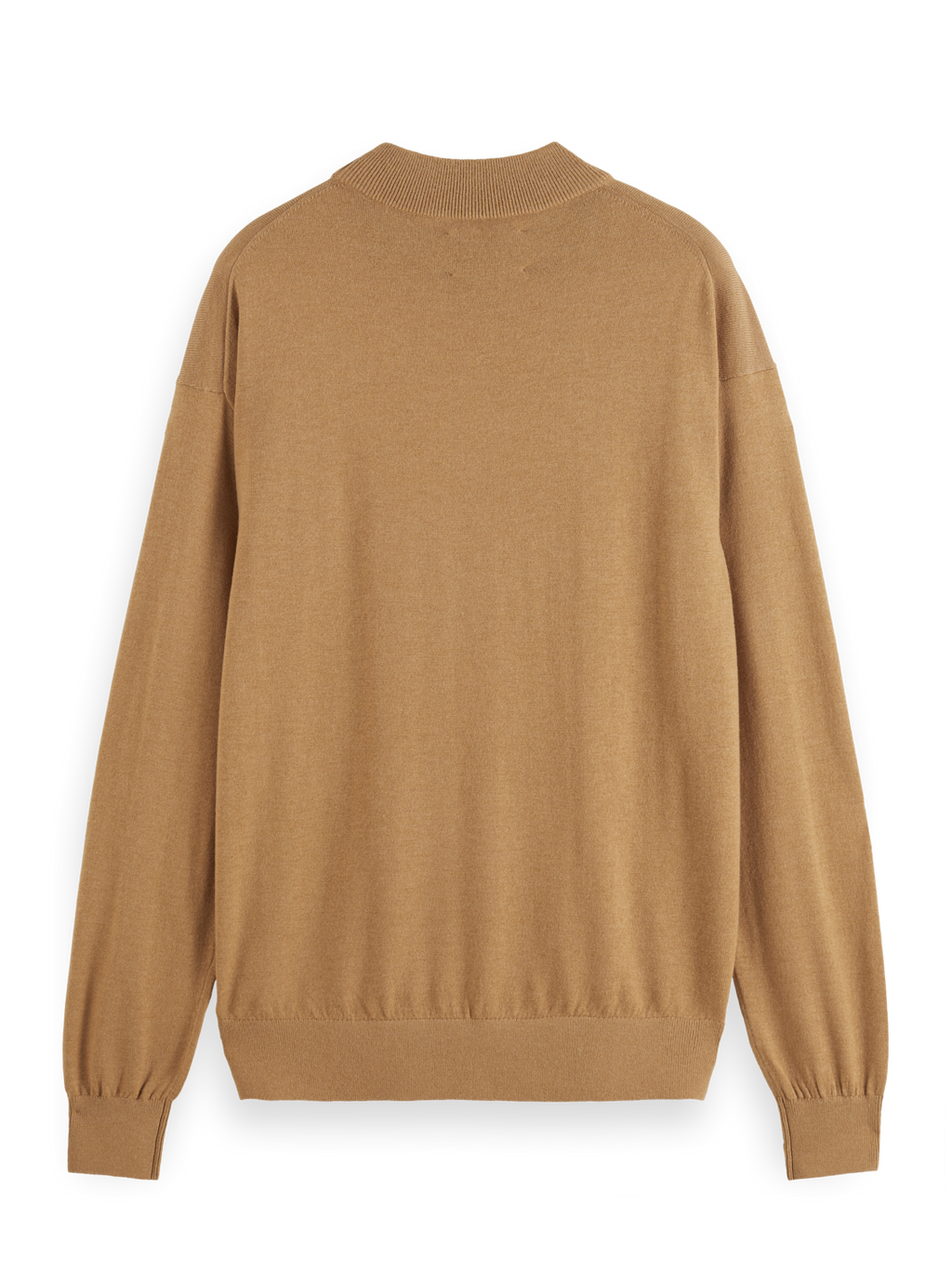 Essentials MOCK NECK PULLOVER - LIGHT CAMEL