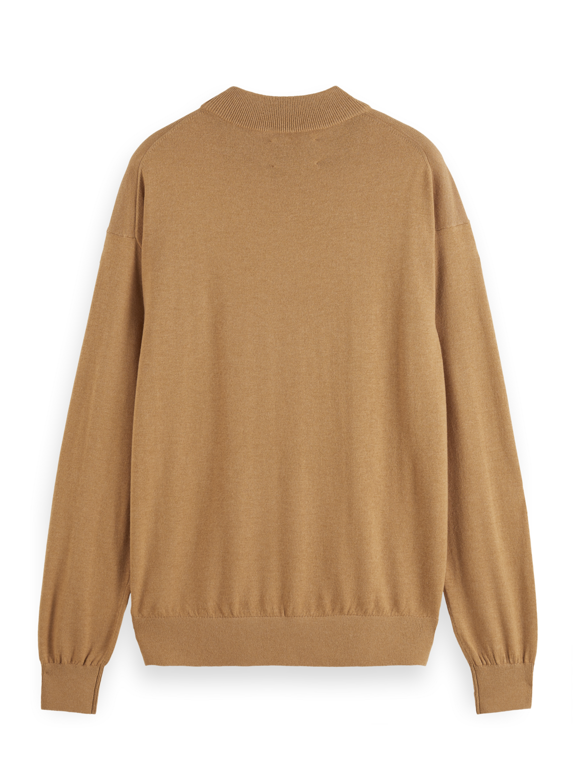 Essentials MOCK NECK PULLOVER - LIGHT CAMEL