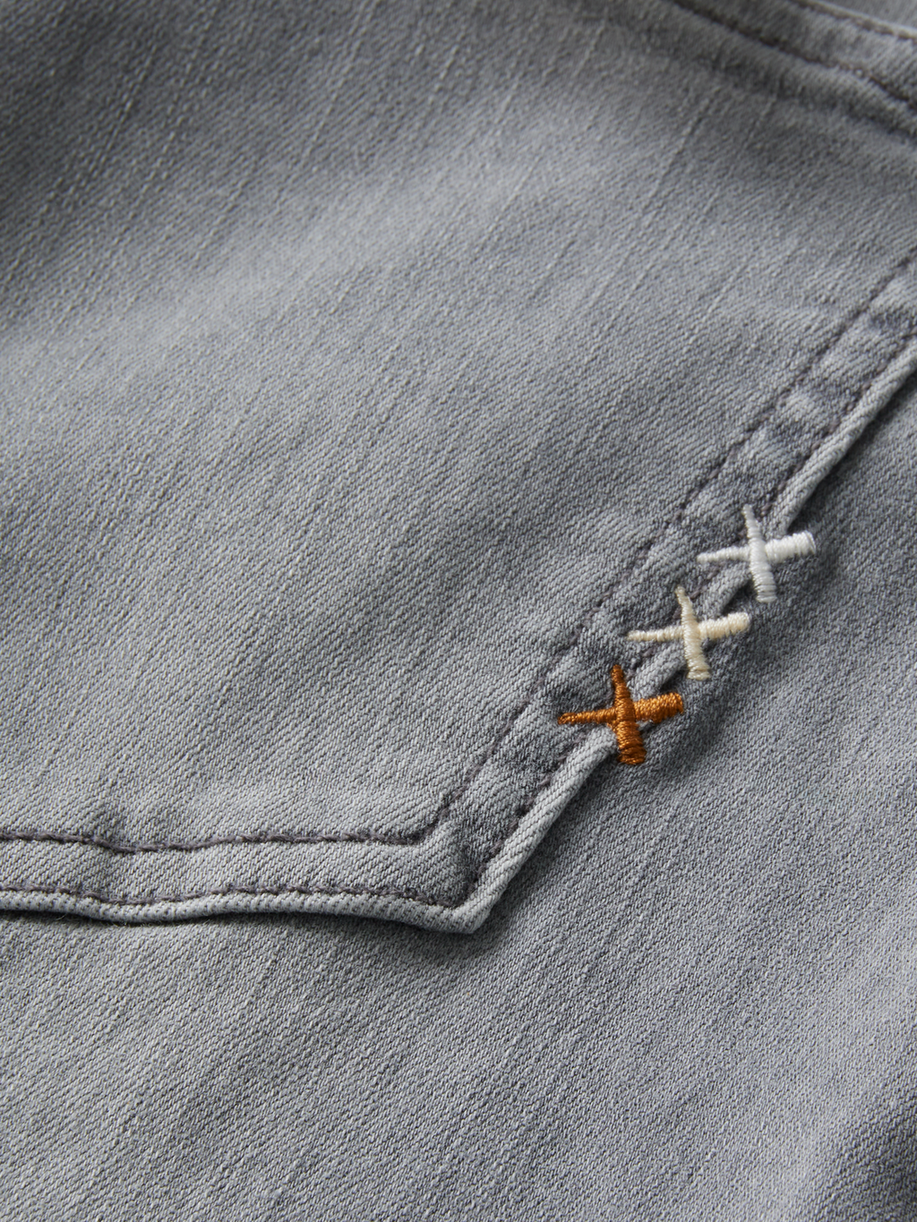 CORE BOHEMIENNE MID RISE SKINNY JEANS - GREY ROOTS
