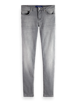 CORE BOHEMIENNE MID RISE SKINNY JEANS - GREY ROOTS