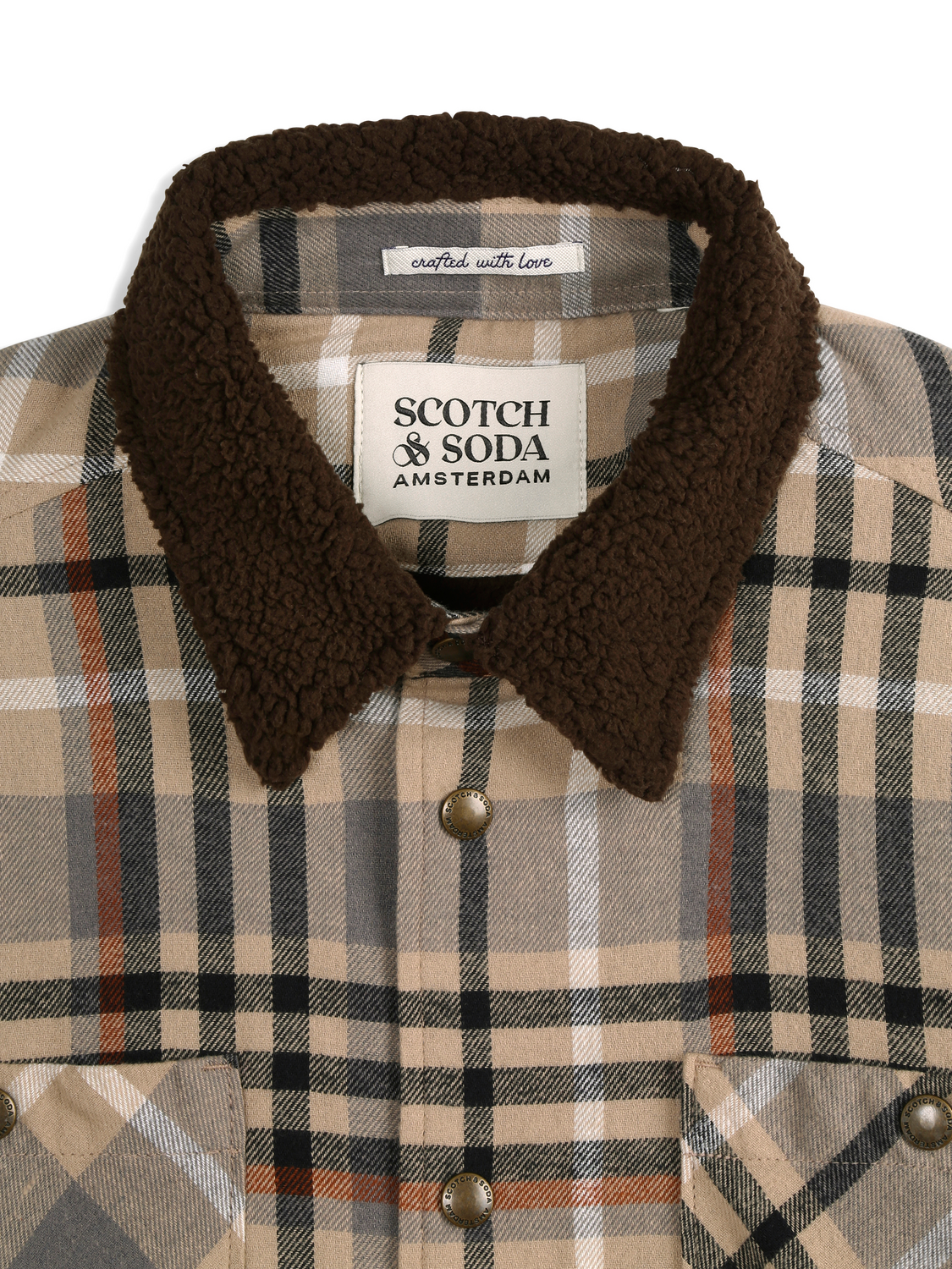 SHERPA LINED PLAID FLANNEL EISENHOWER JACKET