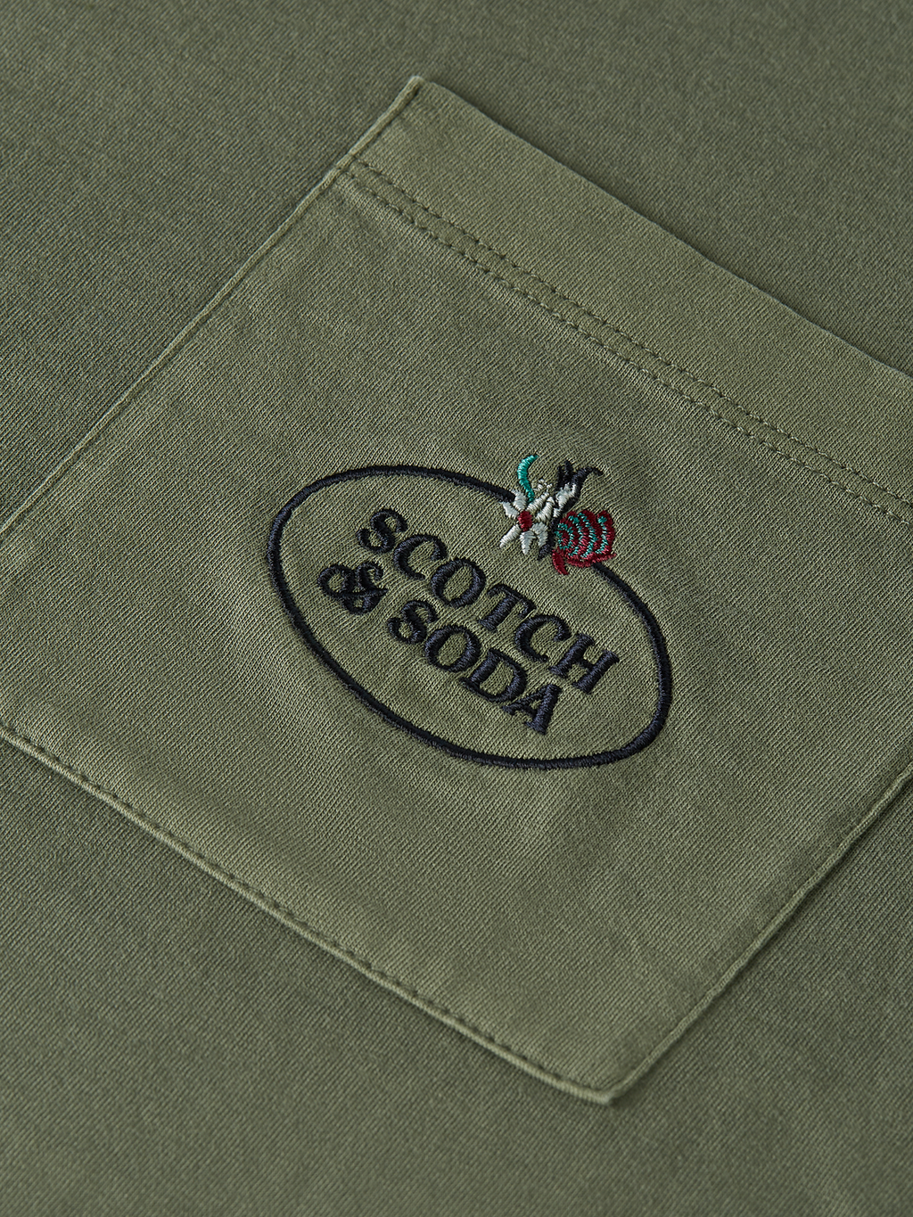 GARMENT DYED SS POCKET TEE