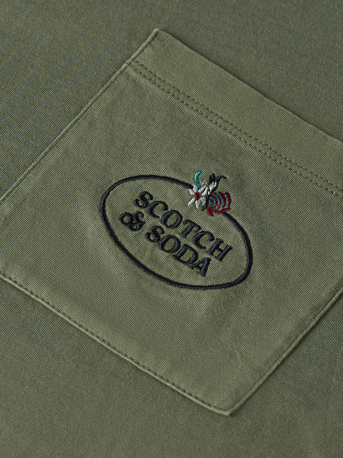 GARMENT DYED SS POCKET TEE