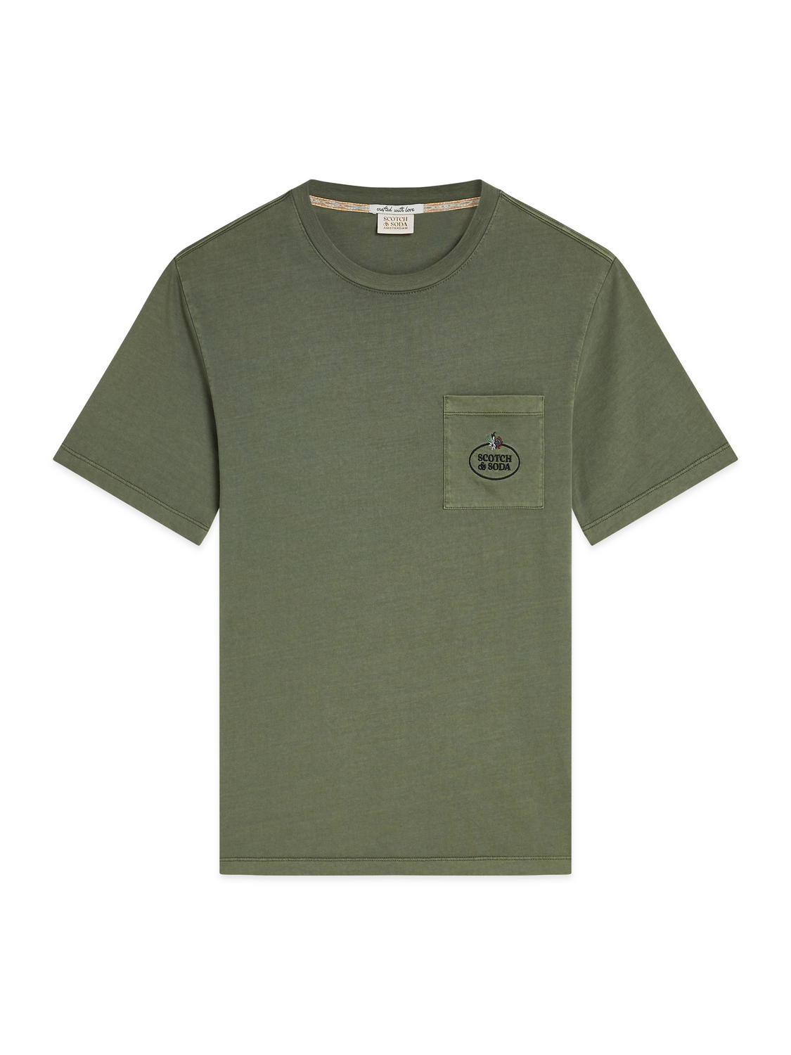 GARMENT DYED SS POCKET TEE