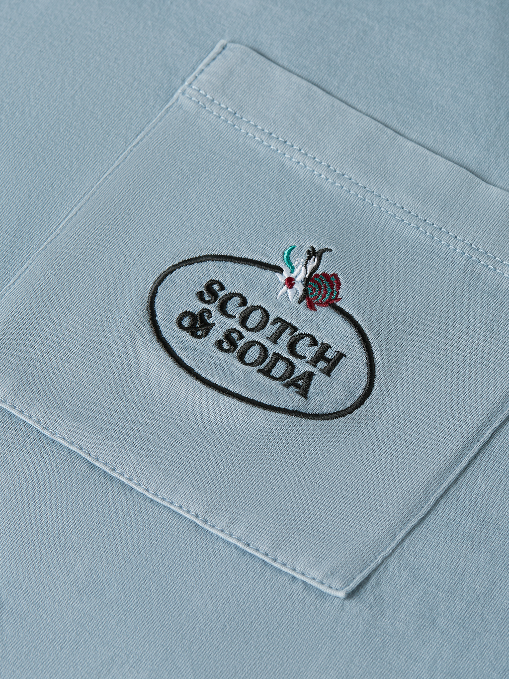 GARMENT DYED SS POCKET TEE