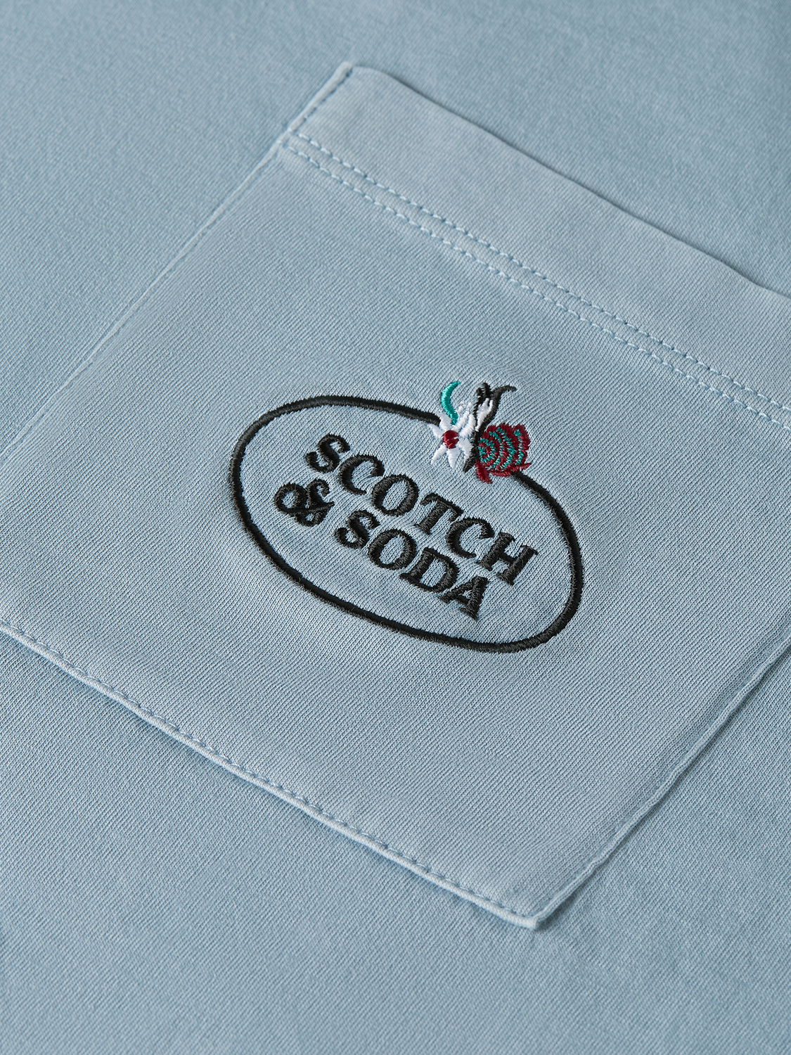 GARMENT DYED SS POCKET TEE