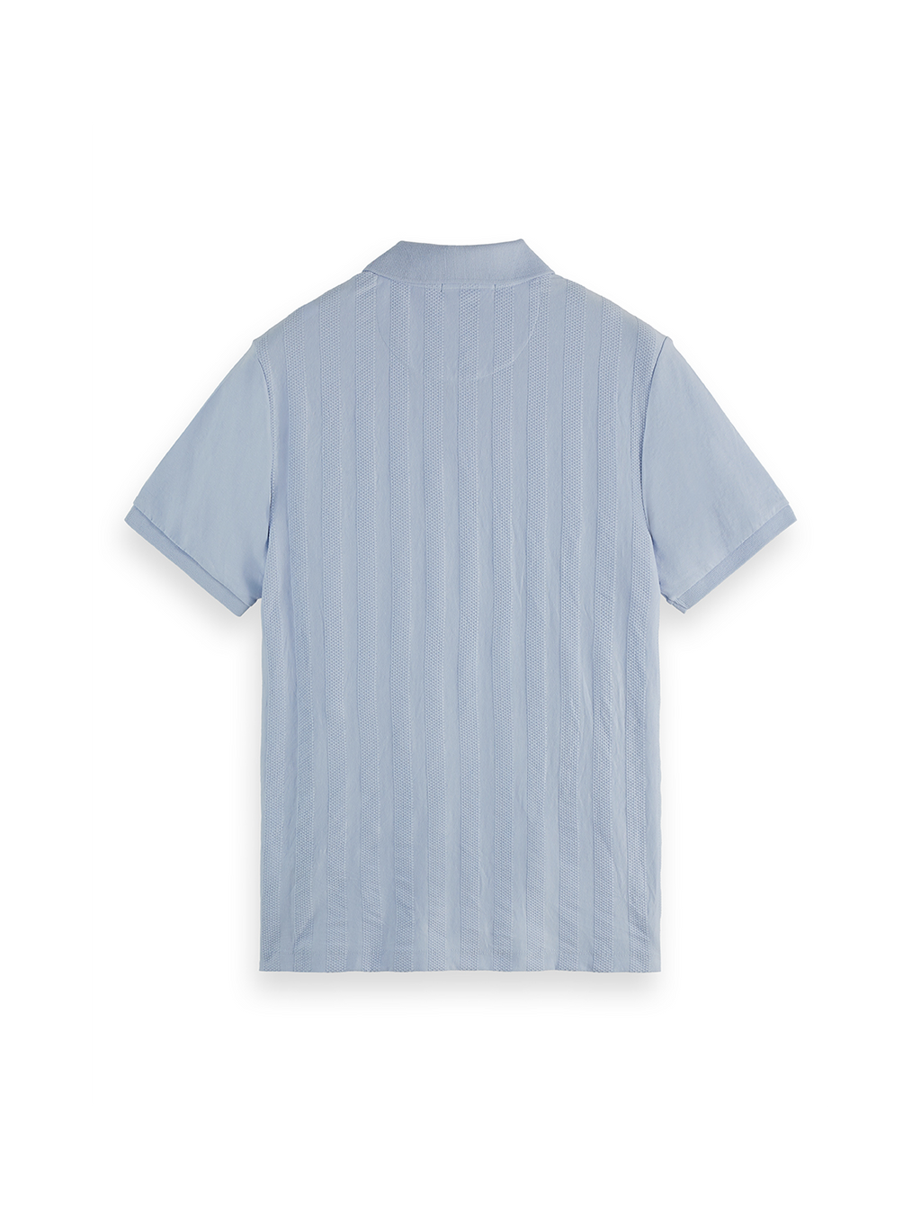 POPCORN PIQUE ZIP POLO