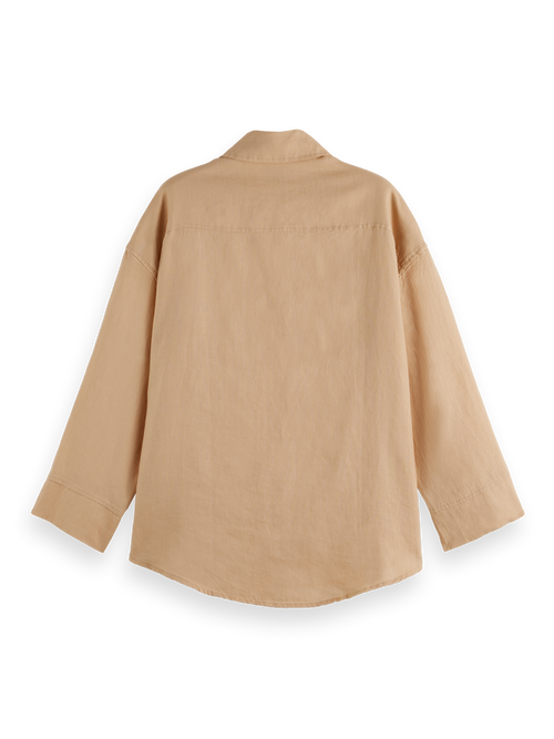 Wide sleeve linen shirt