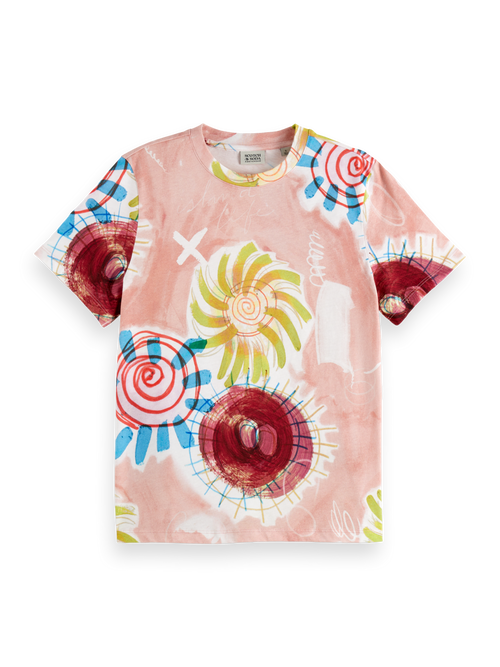 All over printed regular fit T-shirt