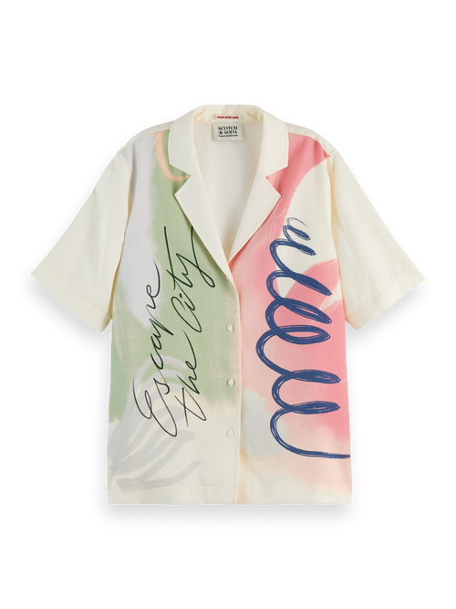 Placed print short sleeve shirt