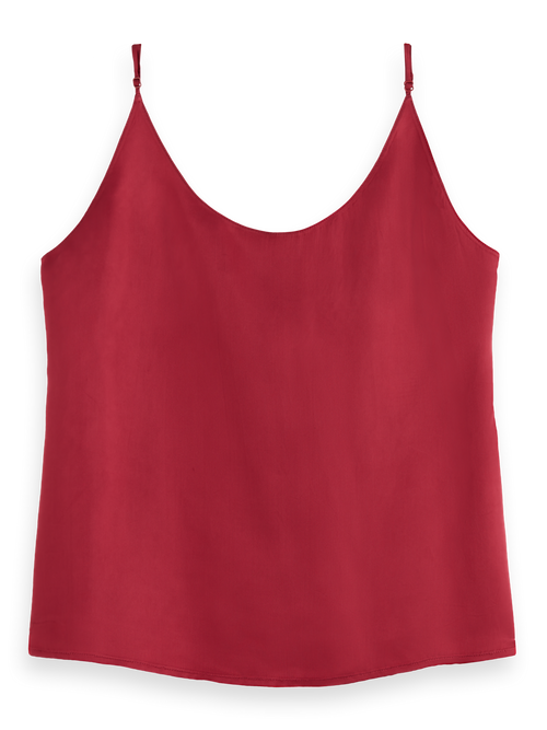 Jersey woven tank