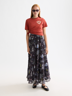 売れ筋商品|||スコッチアンドソーダ Tシャツ レディース トップス CHEST ARTWORK REGULAR FIT - Print T-shirt - shirting blue 楽天市場】-【セール 30％OFF】 【スコッチ&ソーダ SCOTCH&SODA