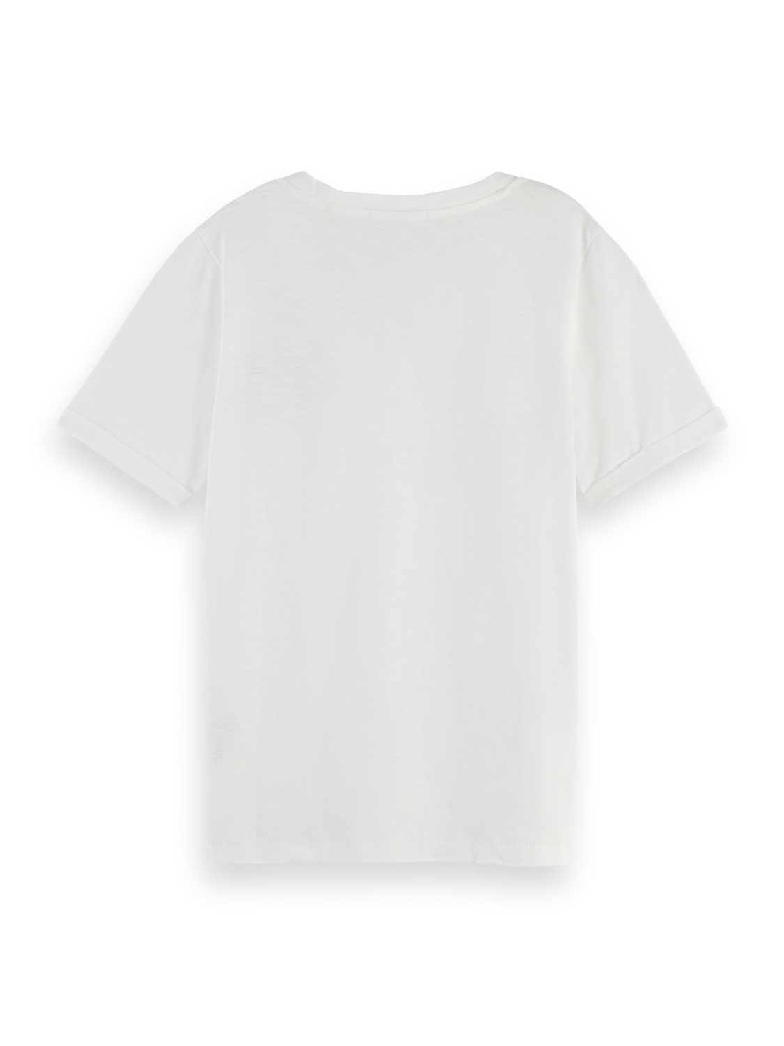 V-neck embroidered artwork T-shirt