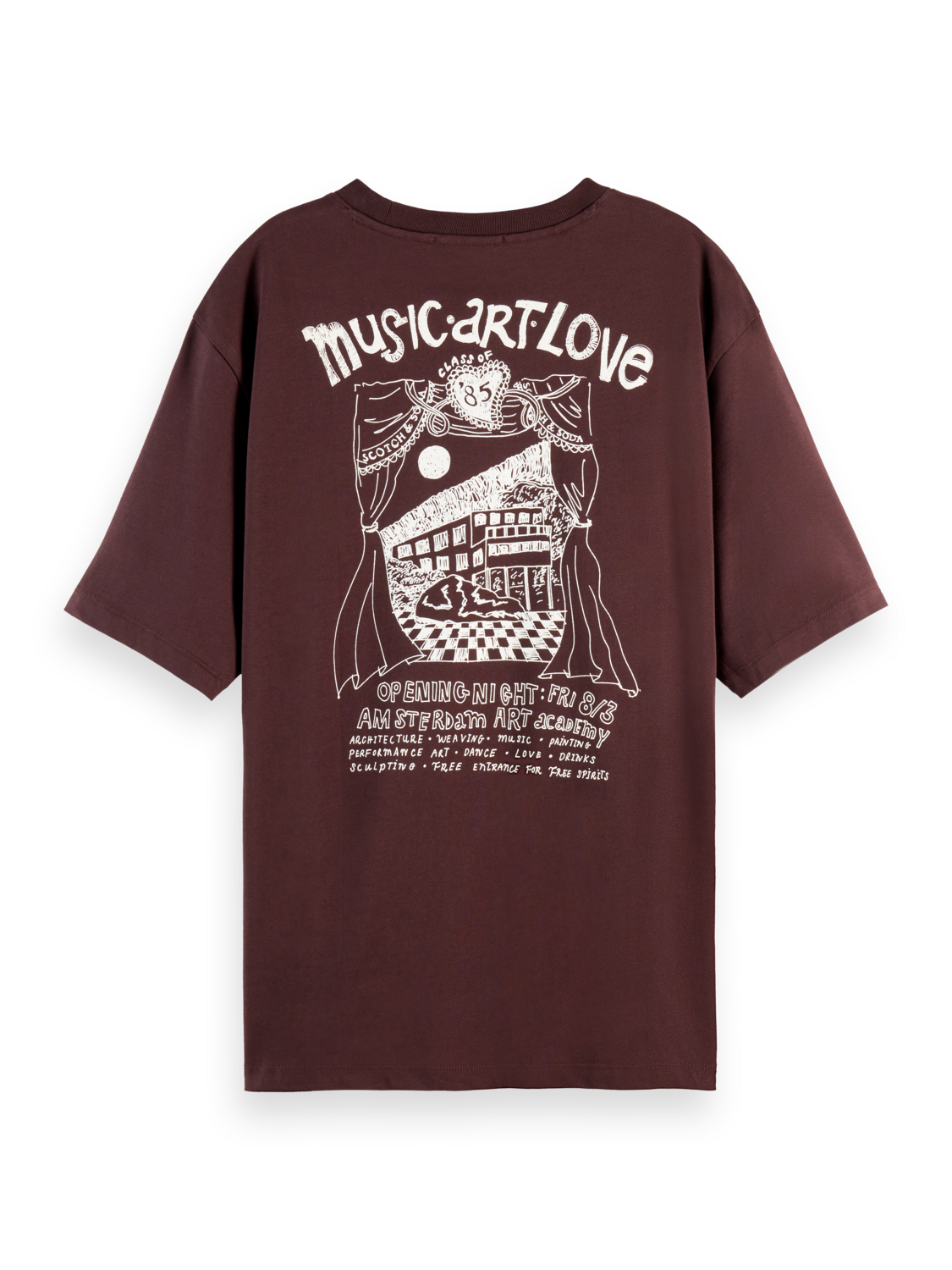 Artwork loose fit T-shirt – Scotch & Soda Amsterdam