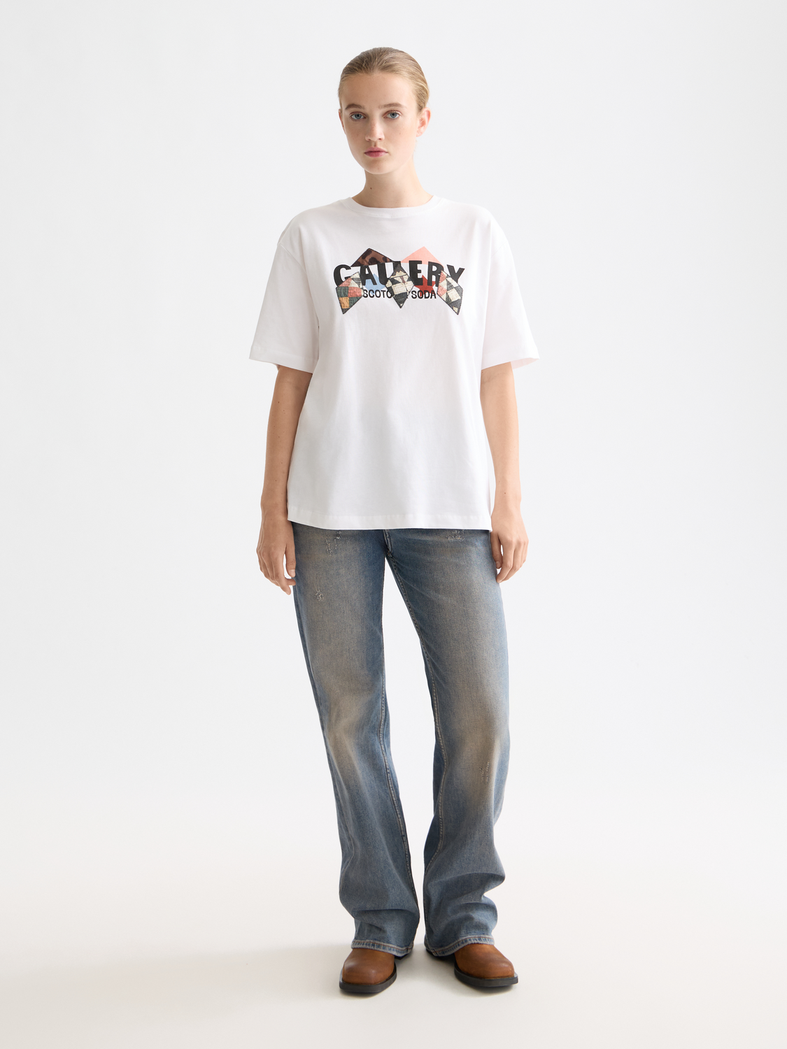 Elevated artwork loose T-shirt