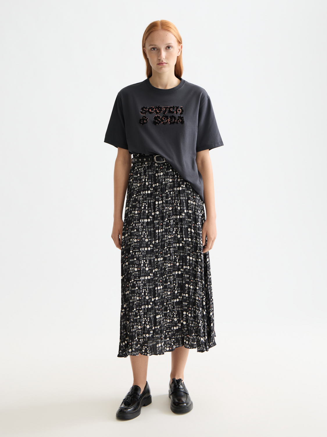 Loose leopard artwork T-shirt