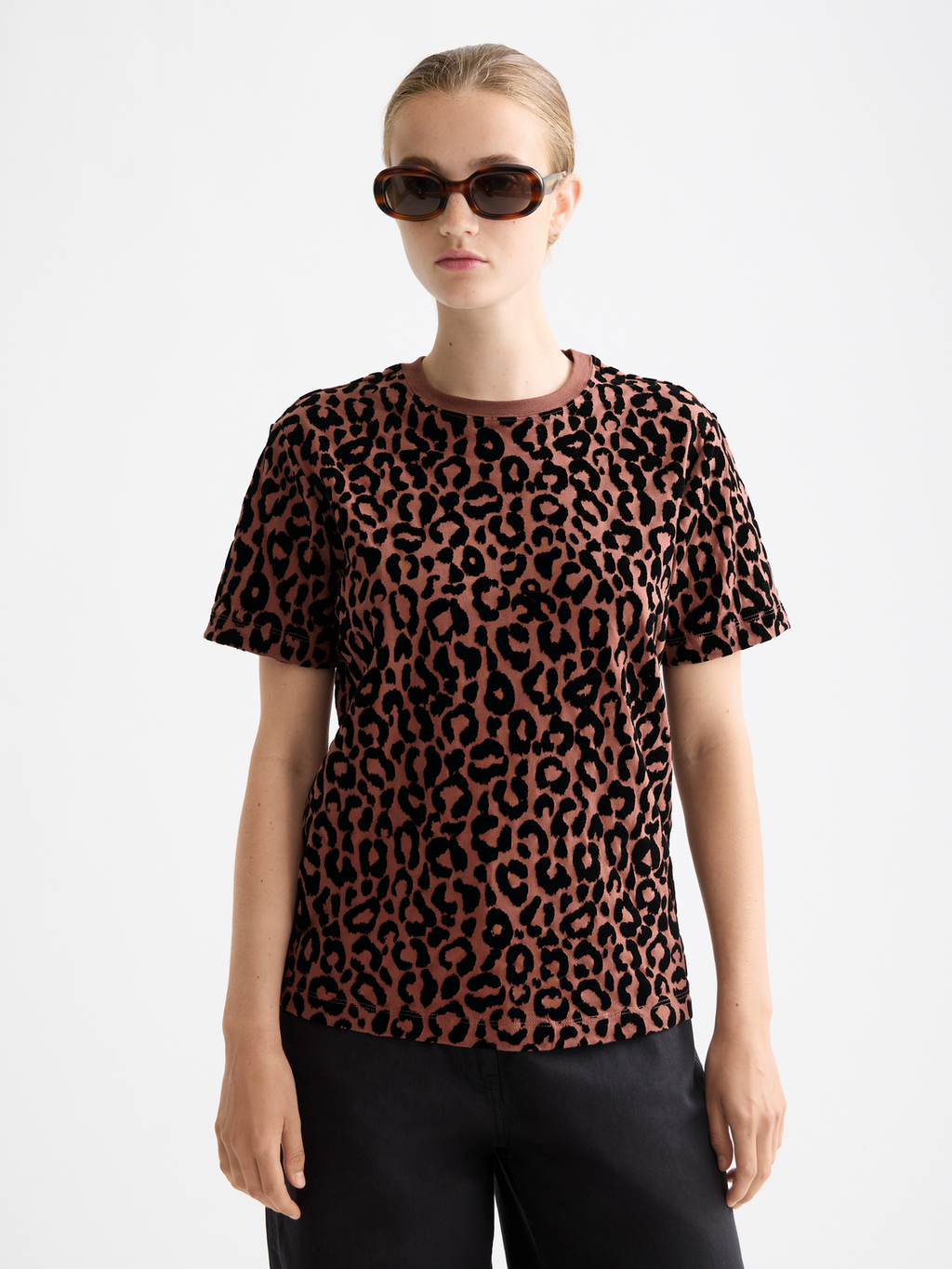 Flock artwork regular T-shirt