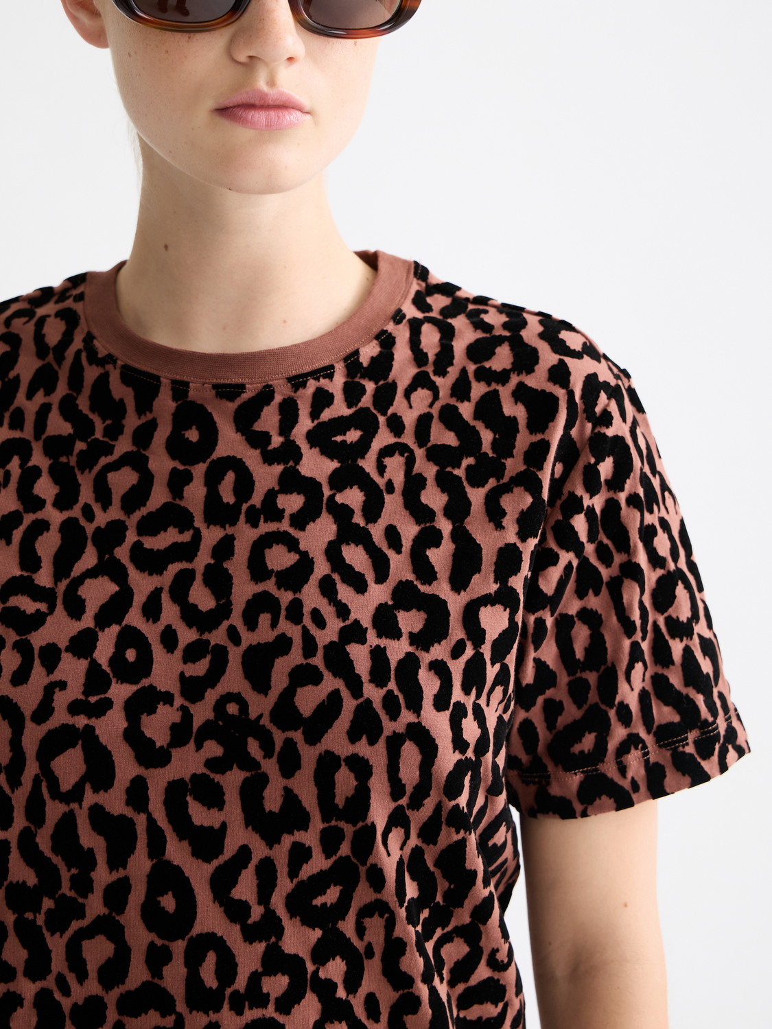 Flock artwork regular T-shirt