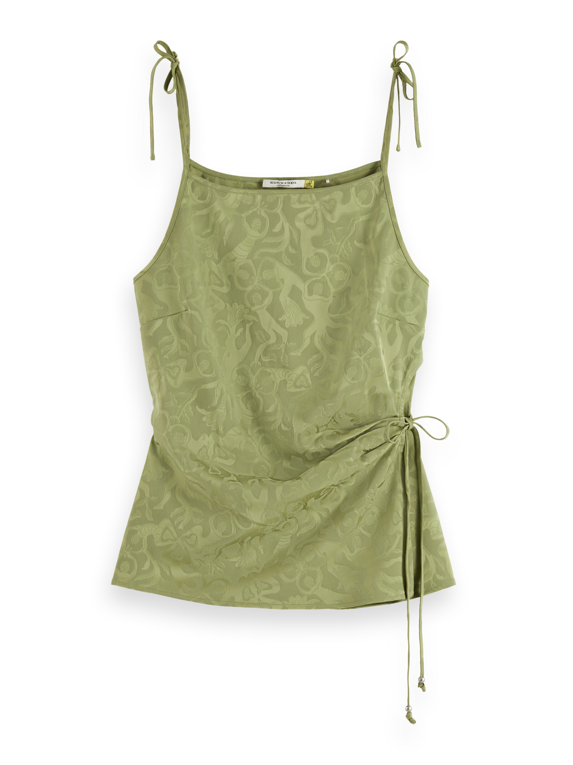 Draped wrap tank