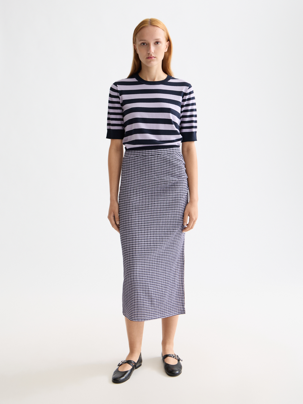 Crew neck short sleeve pullover