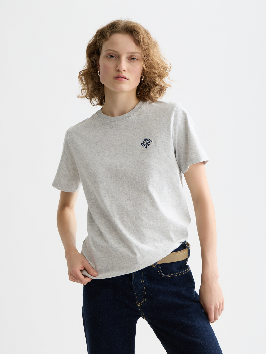 Artwork Regular T-shirt - GREY MELANGE