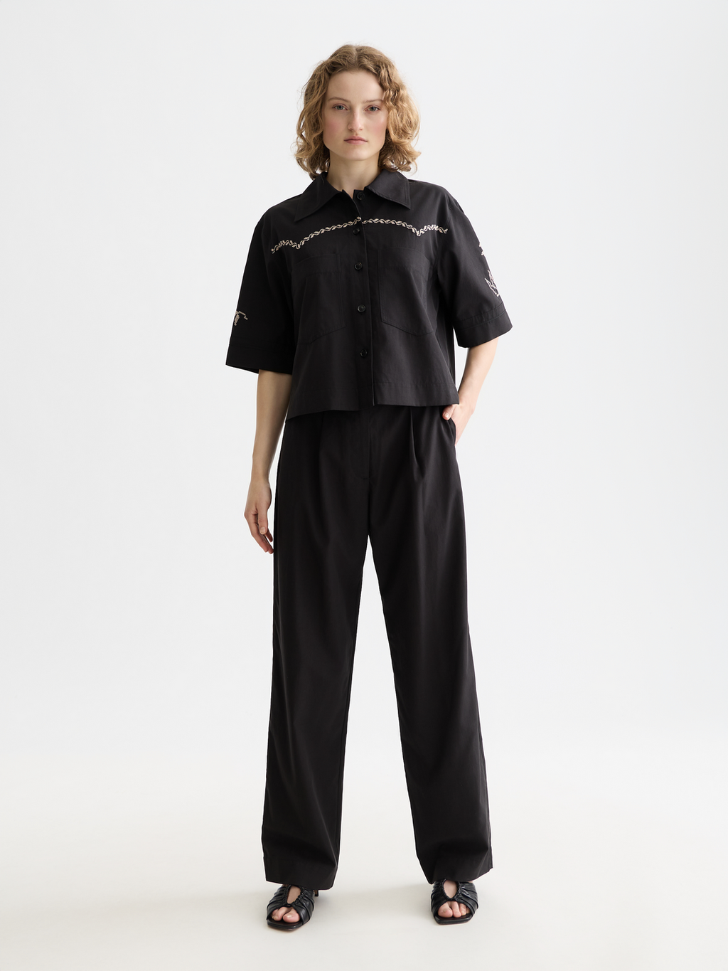 Boxy-fit short sleeved shirt