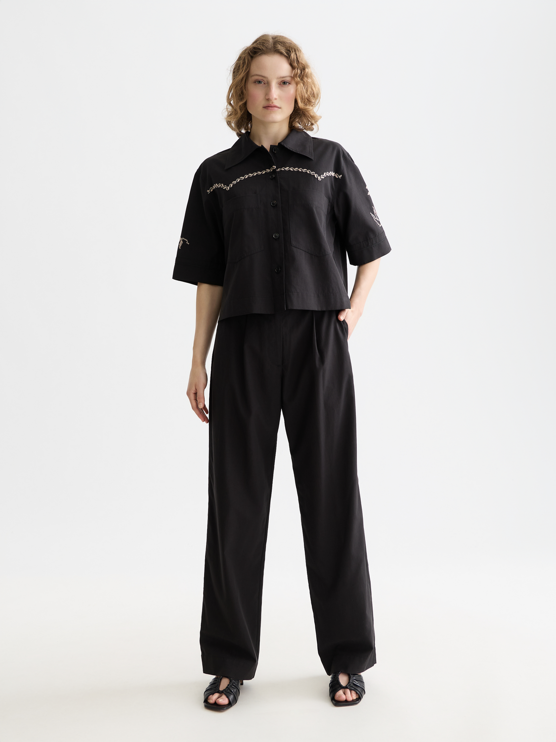 Boxy-fit short sleeved shirt